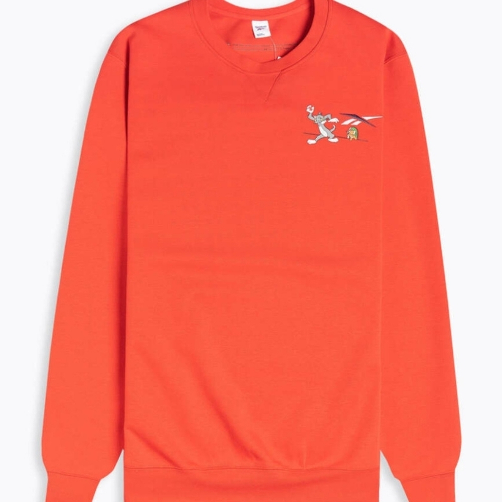 #20 Brand new Reebok Tom and Jerry motor red sweatshirt